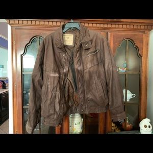 Vintage Members Only Leather Jacket Biker Size 42